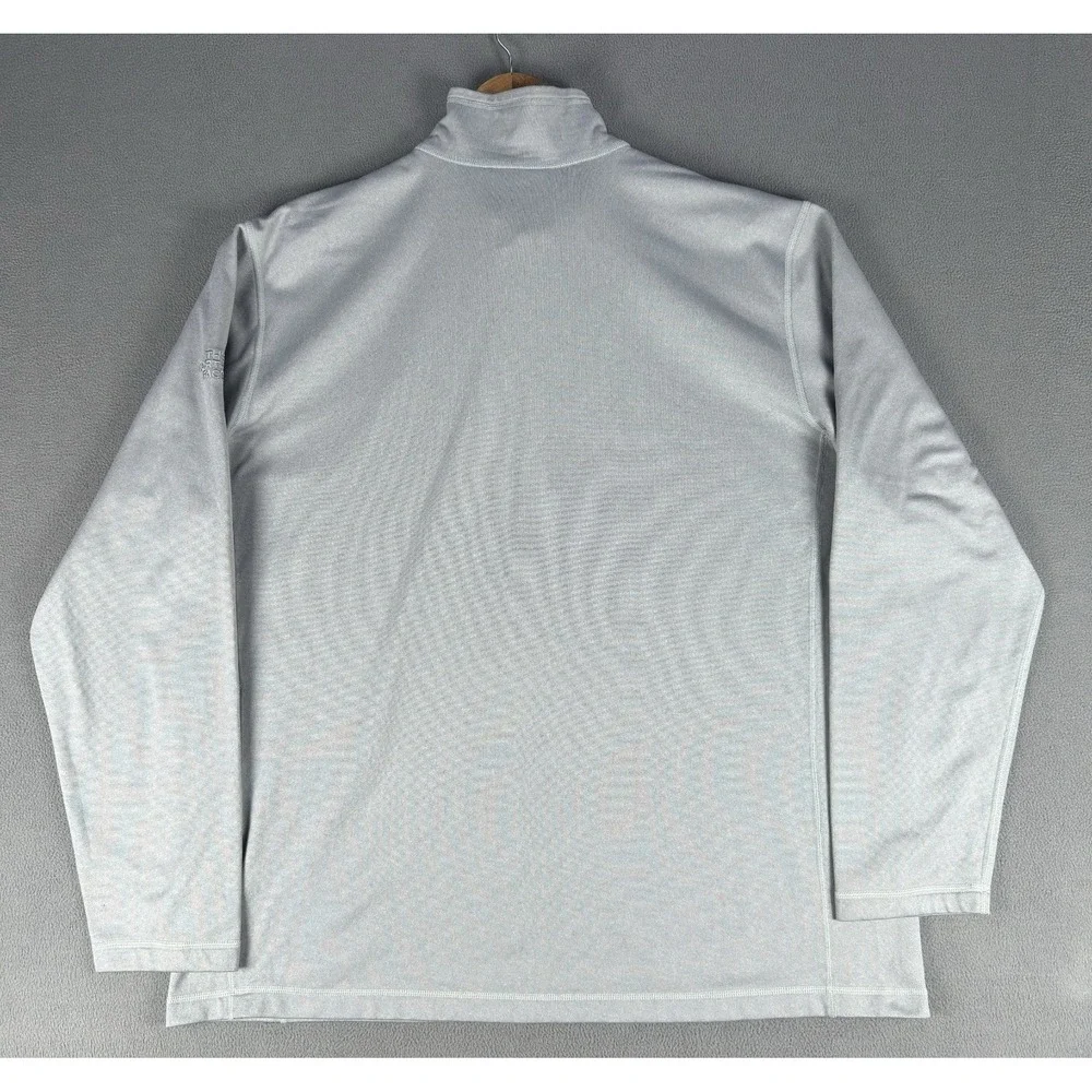 North Face Quarter Zip Mens 2XL‎ Grey Tech Fleece Performance Hiking Outdoor
